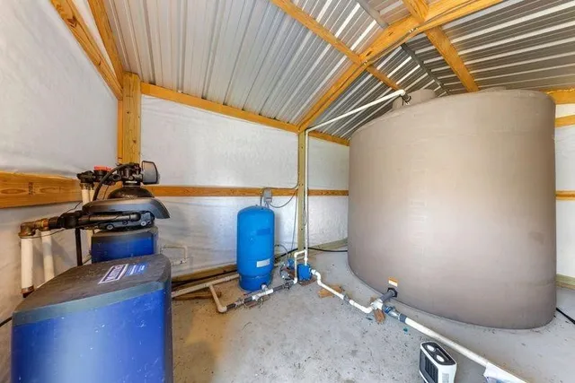 a room with furniture