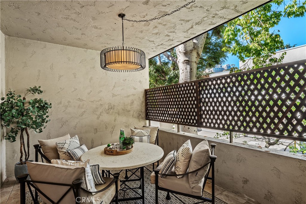 11687 Bellagio Road, Unit 12 Los Angeles, CA 90049 - Photo 10 of 50 Relaxing with a view of the Getty