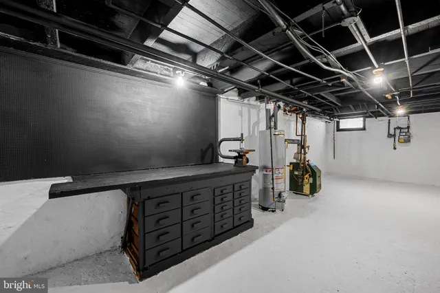 a view of a storage room