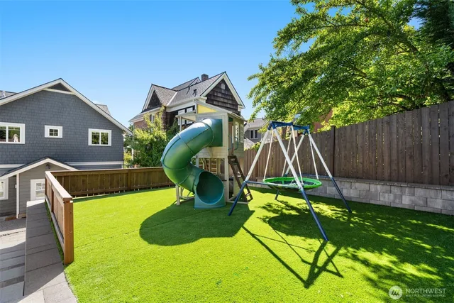a view of house with outdoor seating