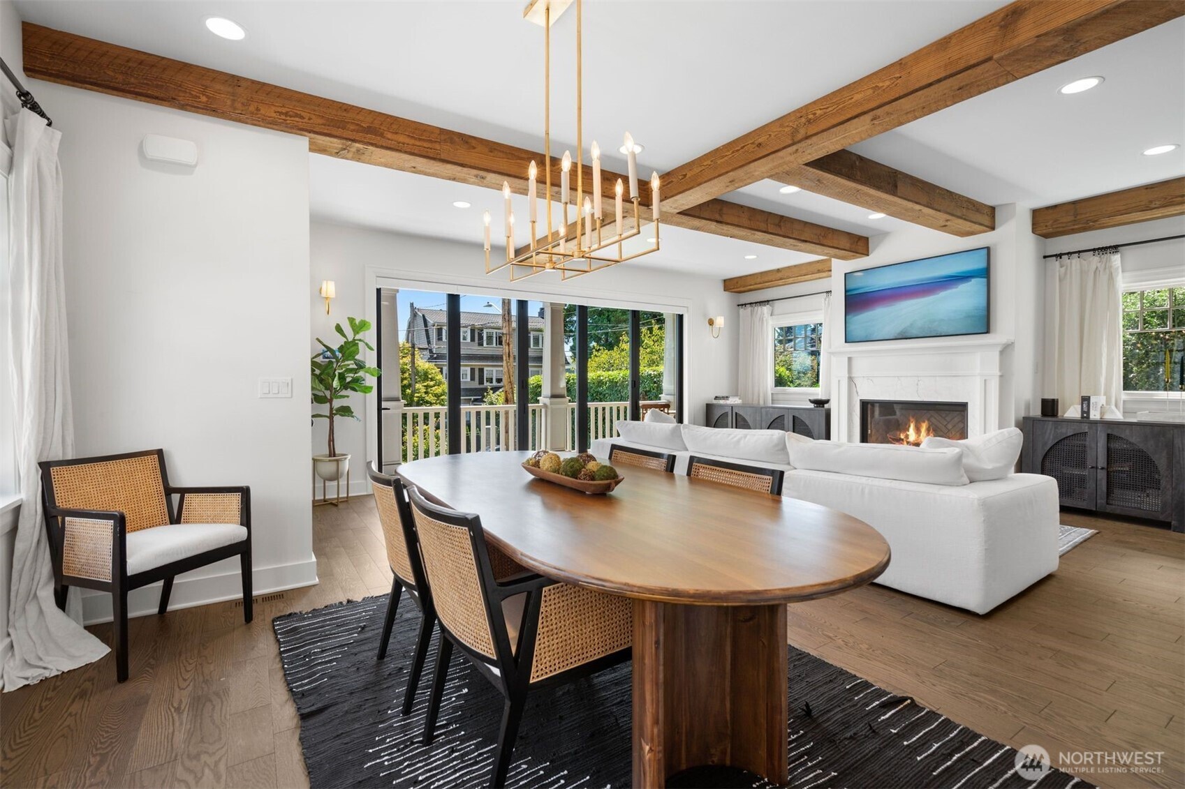 312 Prospect Street Seattle, WA 98109 - Photo 10 of 40 a view of a dining room with furniture window and outside view