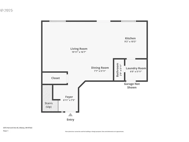 a view of a dry yard with trees