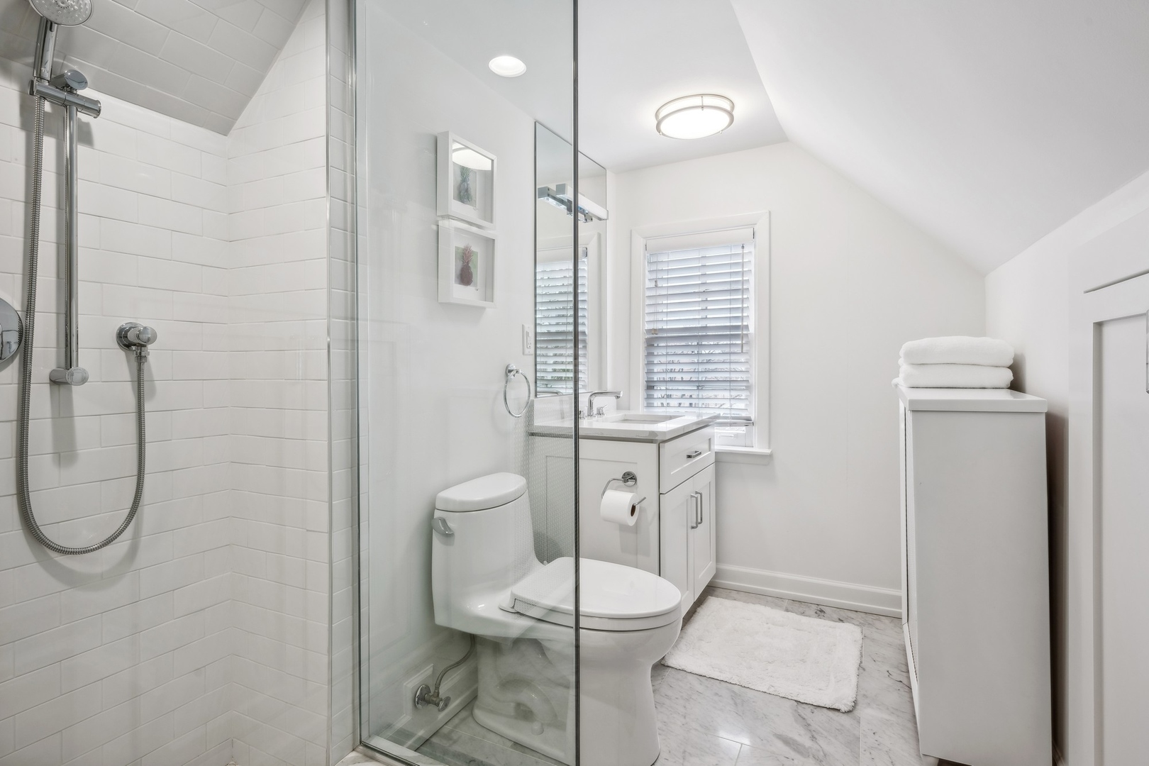 78 Robsart Road Kenilworth, IL 60043 - Photo 36 of 44 a bathroom with a toilet and a shower