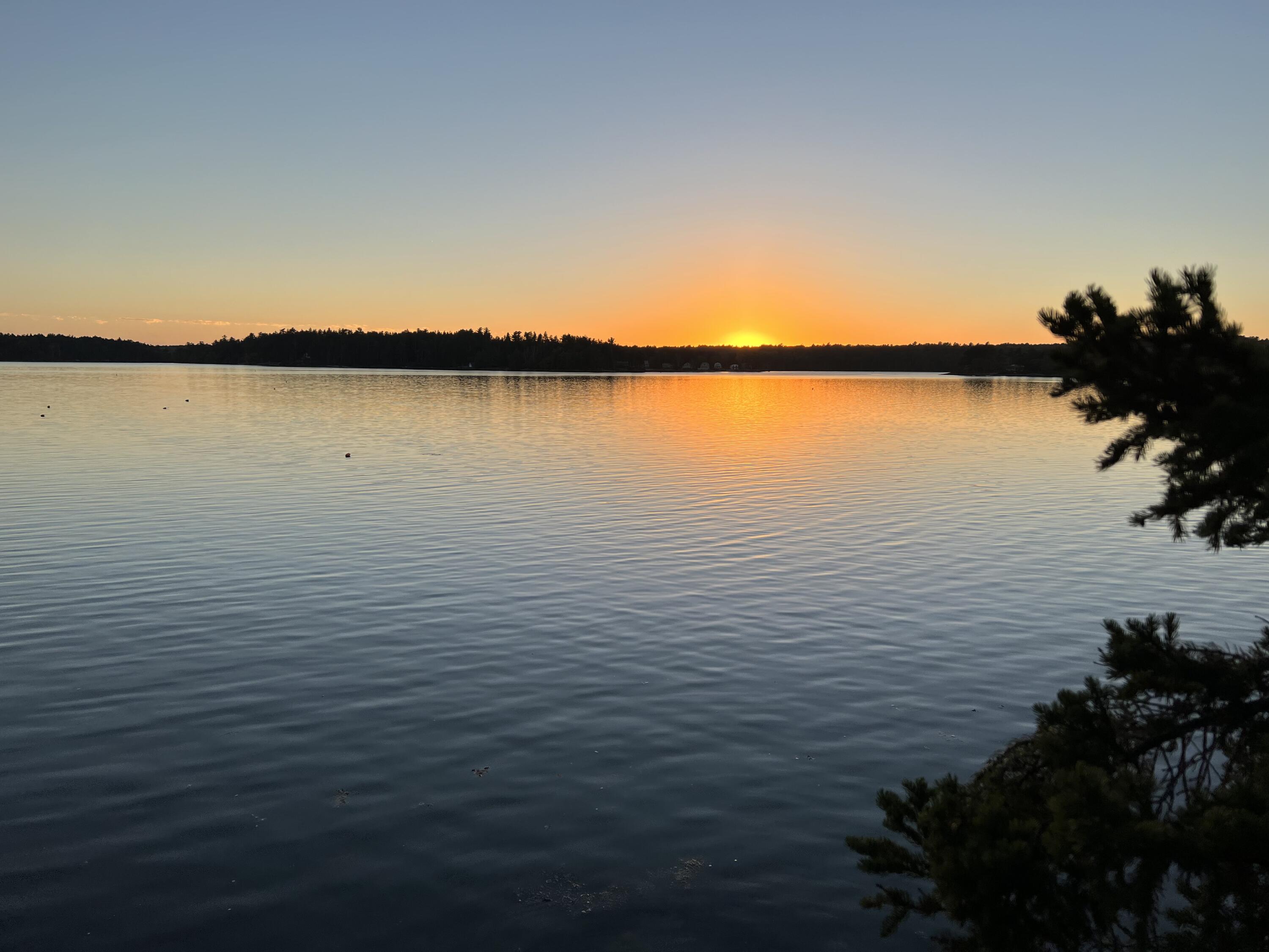 53 Abbot Cove Road West Bath, ME 04530 - Photo 6 of 17 Future dock location at sunset