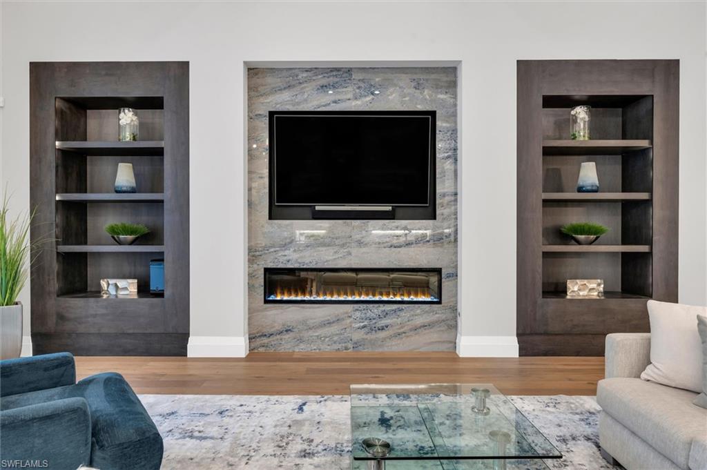 627 Hickory Road Naples, FL 34108 - Photo 10 of 36 Great Room Fireplace