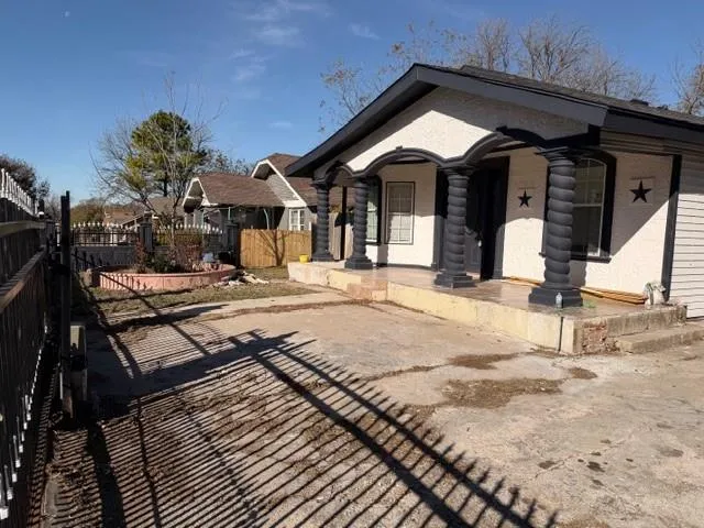 a front view of a house