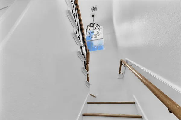 a view of entryway with stairs