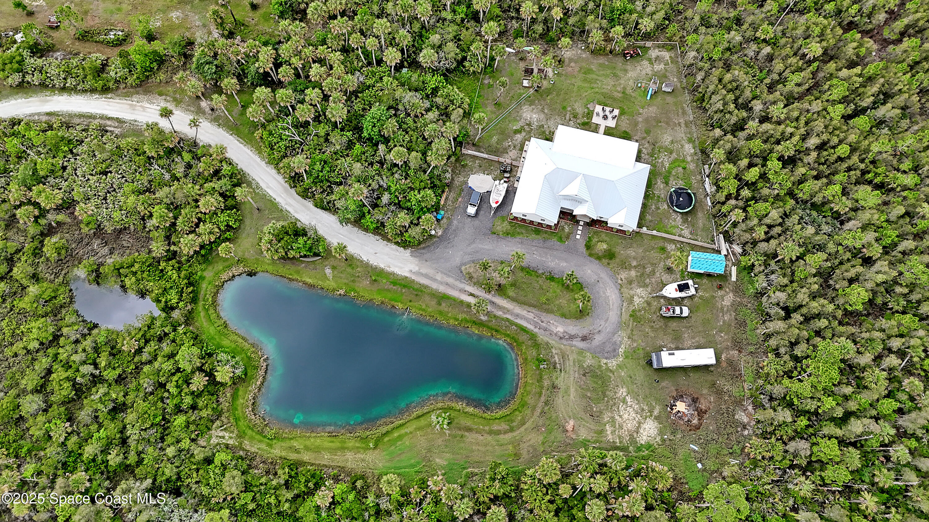 3350 Leghorn Road Malabar, FL 32950 - Photo 53 of 55 a bird view of lake