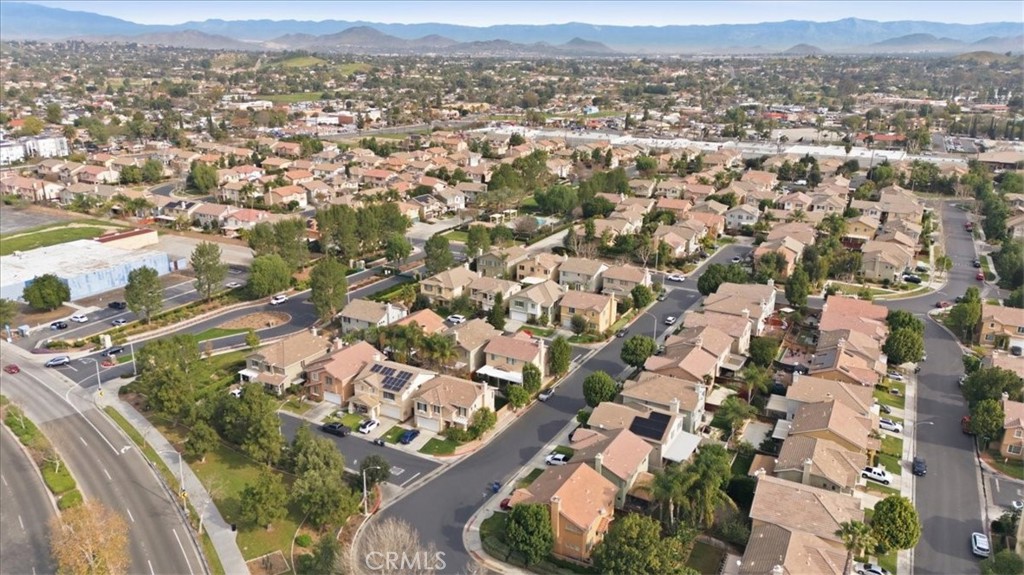 4674 Trailmore Court Riverside, CA 92505 - Photo 36 of 45 an aerial view of residential houses with outdoor space
