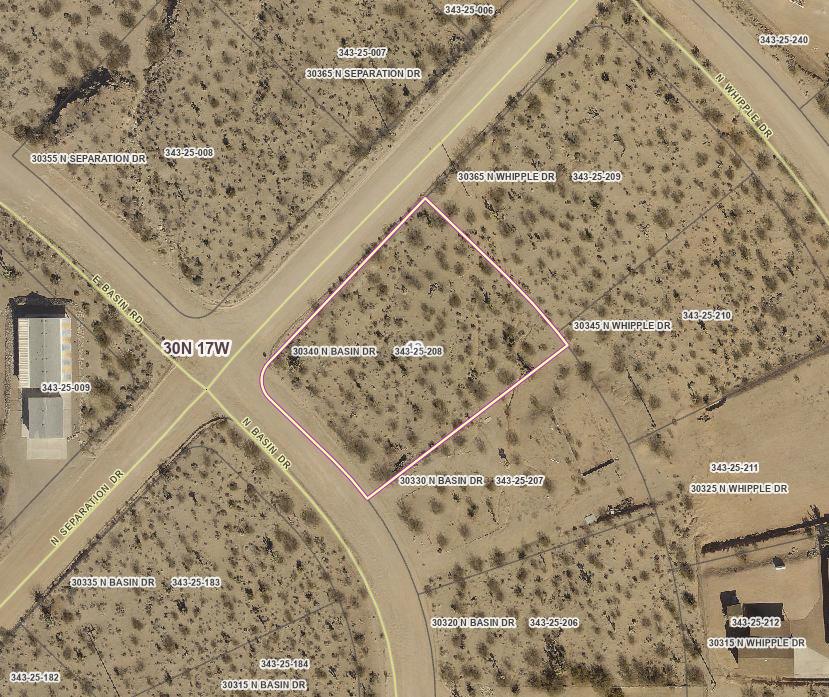 30340 Basin Road Meadview, AZ 86444 - Photo 1 of 1 Map of property location
