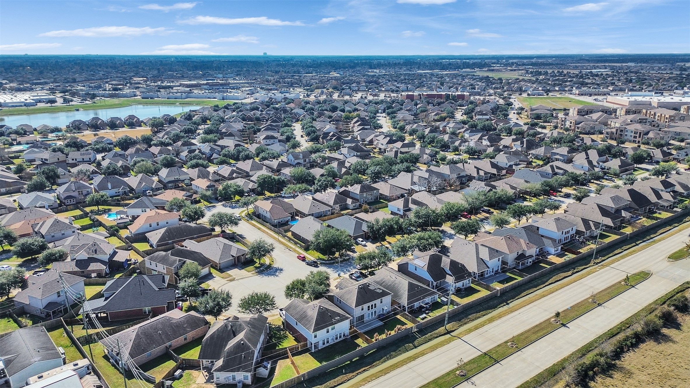 6014 Flagg Ranch Court Spring, TX 77388 - Photo 37 of 37 an aerial view of a city