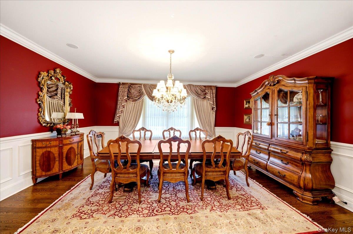 7 Ridgeview Circle Armonk, NY 10504 - Photo 13 of 50 a view of a dining room with furniture window and wooden floor