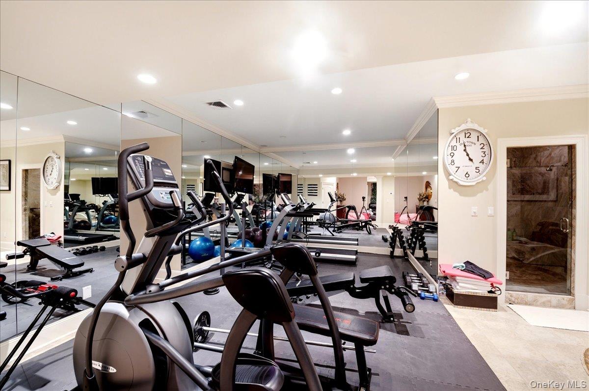 7 Ridgeview Circle Armonk, NY 10504 - Photo 38 of 50 a view of a room with gym equipment