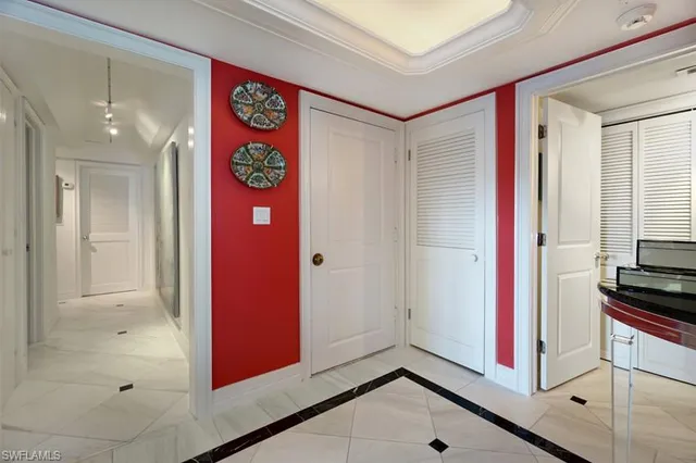 a view of an entryway door