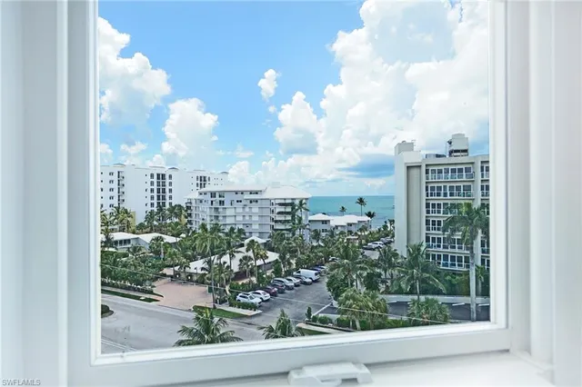 a view of a city from a terrace