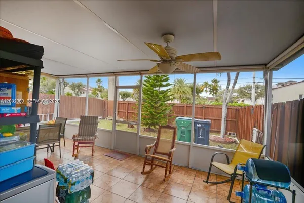 a view of an outdoor sitting area