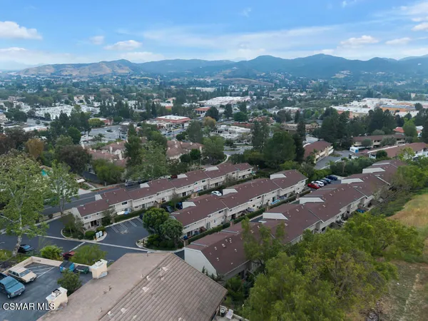 an aerial view of a city with lots of residential buildings