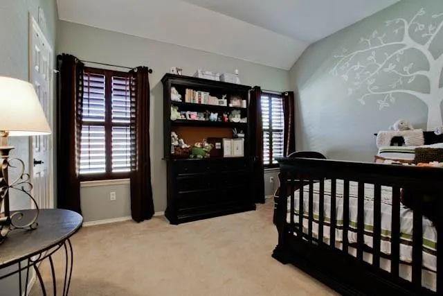 a bedroom with furniture and window