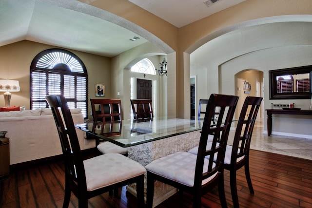 6352 Rolling Hill Road The Colony, TX 75056 - Photo 9 of 23 a view of a livingroom with furniture window and wooden floor