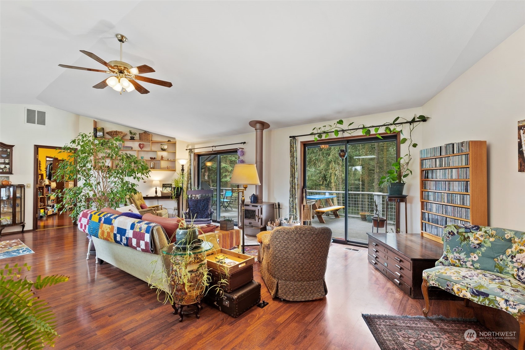 280 Cline Road Sequim, WA 98382 - Photo 5 of 32 a living room with furniture and a large window