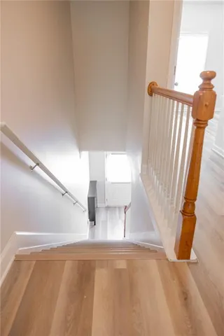 a view of a living room with a window