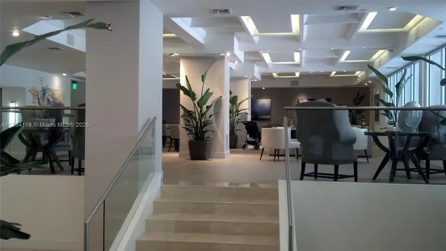 a view of lobby with furniture