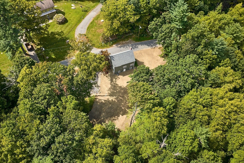 74 Lead Mine Road Southampton, MA 01073 - Photo 27 of 34 an aerial view of residential house with outdoor space and trees all around