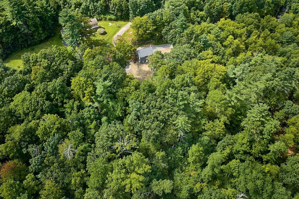 74 Lead Mine Road Southampton, MA 01073 - Photo 33 of 34 an aerial view of residential house with outdoor space and trees all around