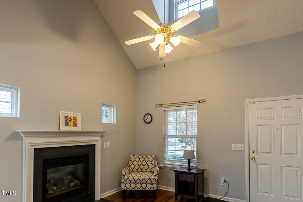 5420 Golden Moss Trail Raleigh, NC 27613 - Photo 5 of 33 a living room with furniture and a fireplace