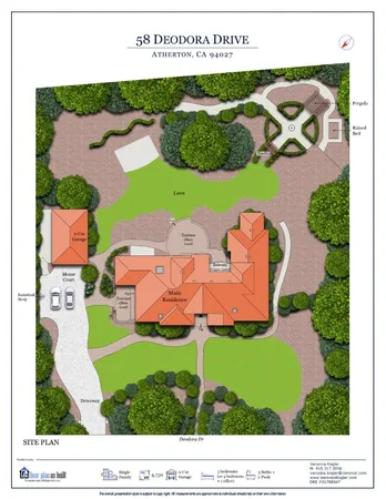 $11,995,000 | 58 Deodora Drive, Atherton, CA 94027