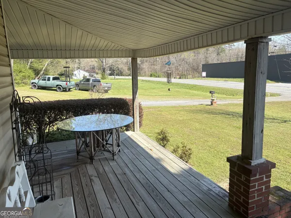 a outdoor space with chairs