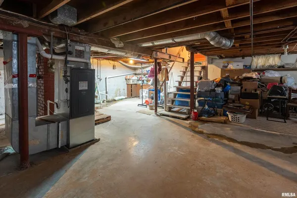 a view of storage and utility room