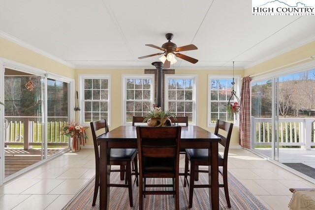 154 Beau Rivage Drive Crumpler, NC 28617 - Photo 8 of 34 a view of a dining room with furniture window and outside view