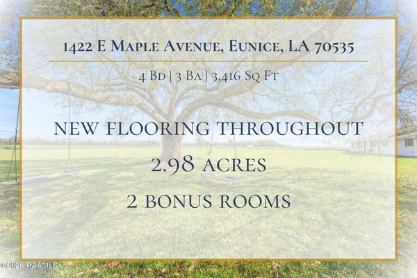 $299,000 | 1422 East Maple Avenue, Eunice, LA 70535