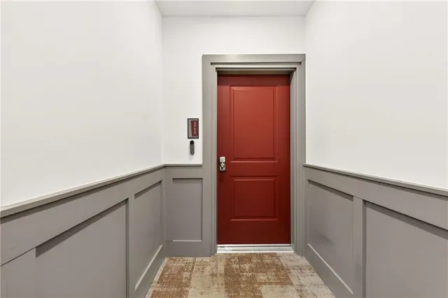 a view of front door