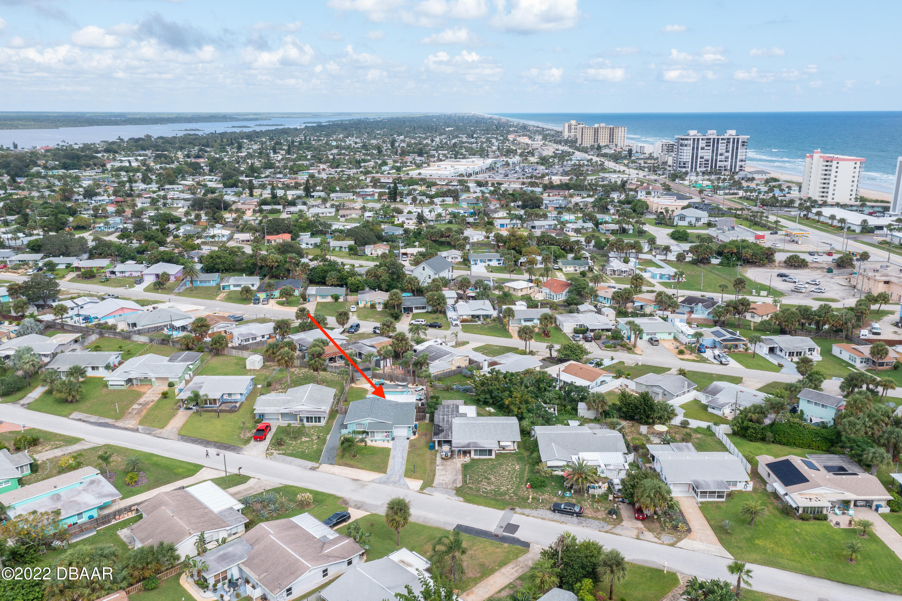 1253 Riverbreeze Boulevard Ormond Beach, FL 32176 - Photo 33 of 39 an aerial view of residential houses with city view