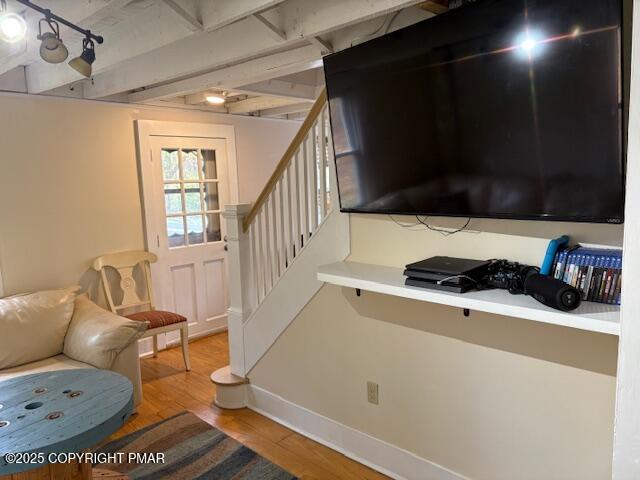 207 Munch Drive Henryville, PA 18332 - Photo 5 of 43 a living room with furniture and a flat screen tv