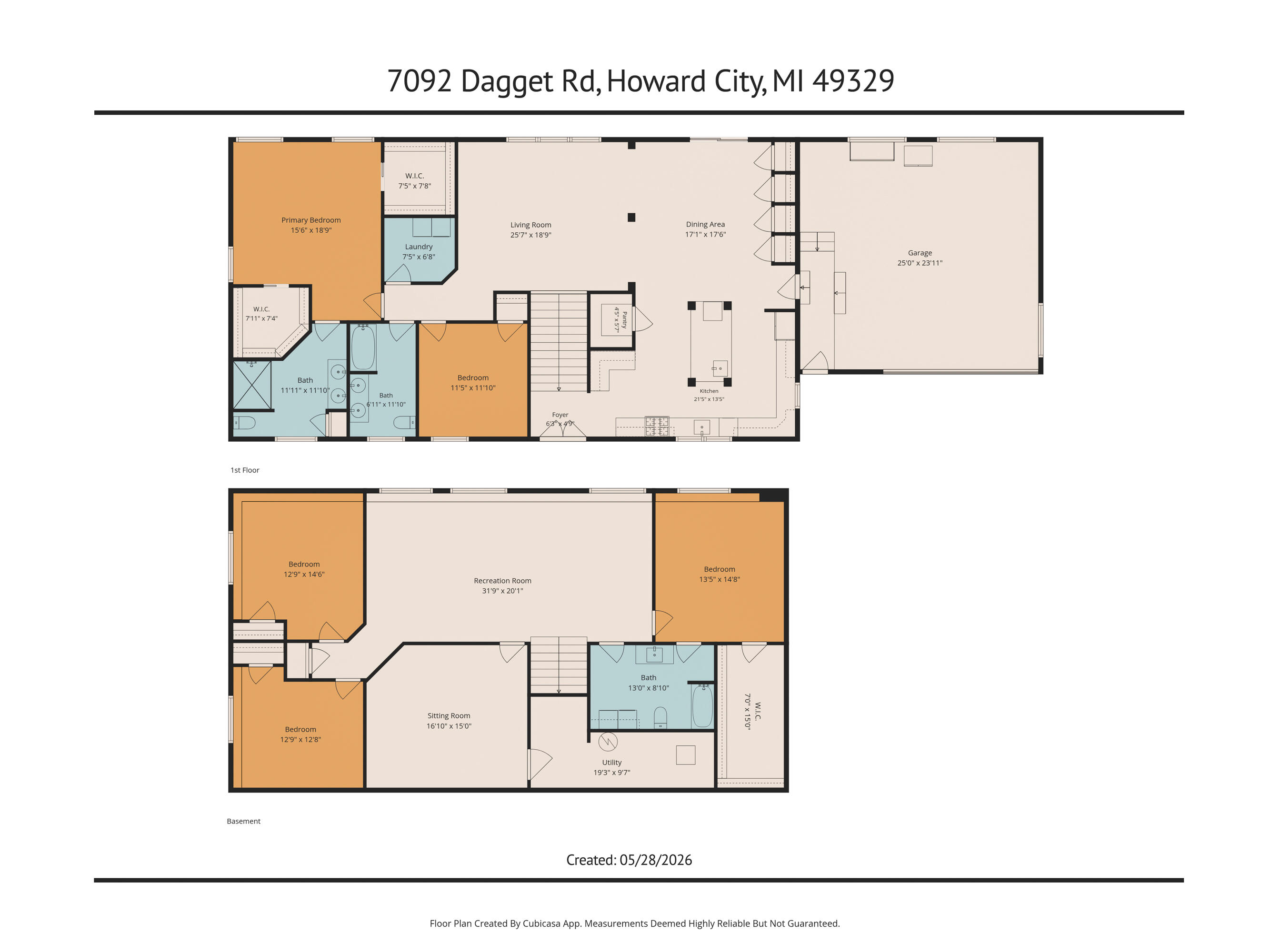 7092 Dagget Road Howard City, MI 49329 - Photo 57 of 59 1-7092 Dagget Rd Floorplan-3
