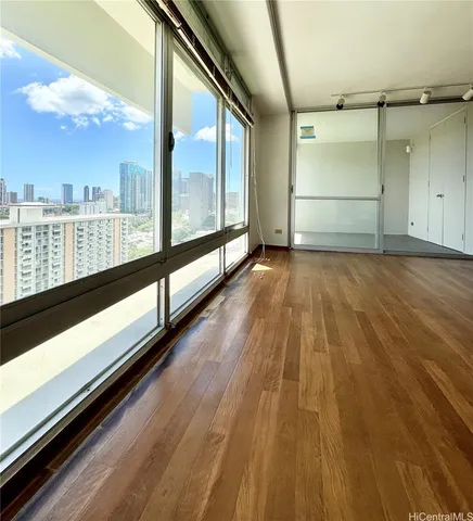 a view of railway station with an empty space