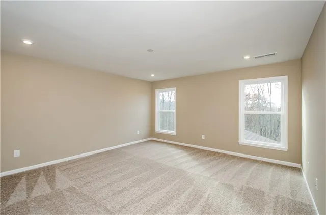 a view of an empty room