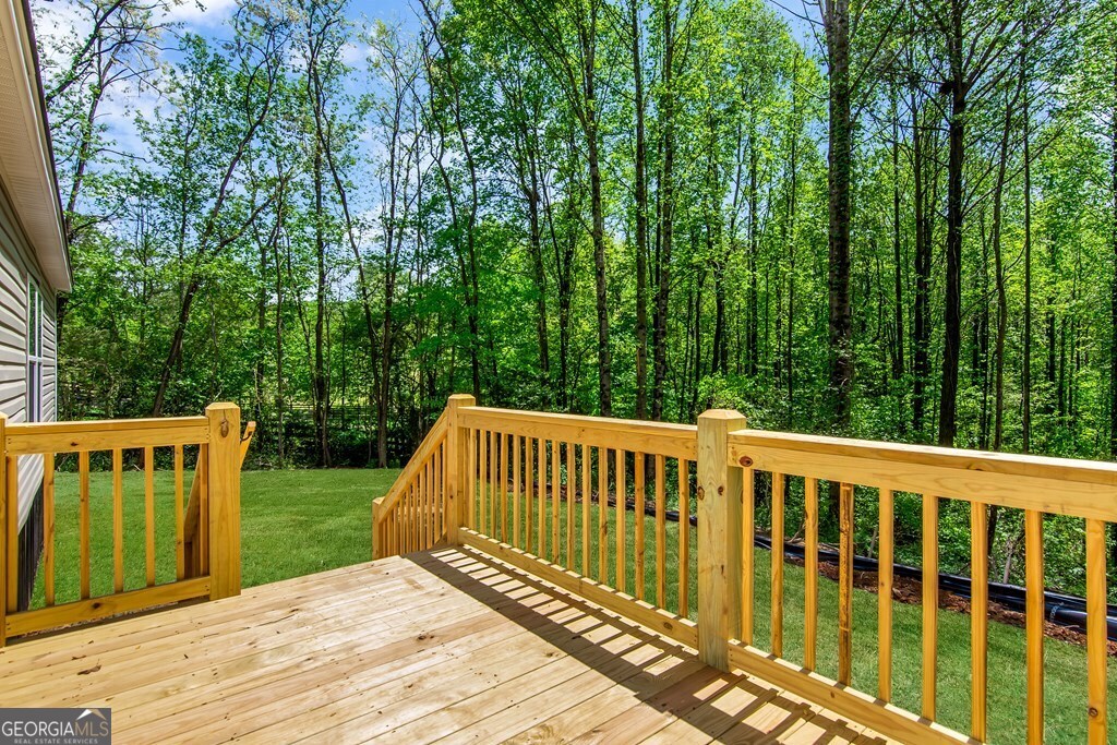 152 Wendy Hill Road Ellijay, GA 30536 - Photo 18 of 41 a view of a wooden deck