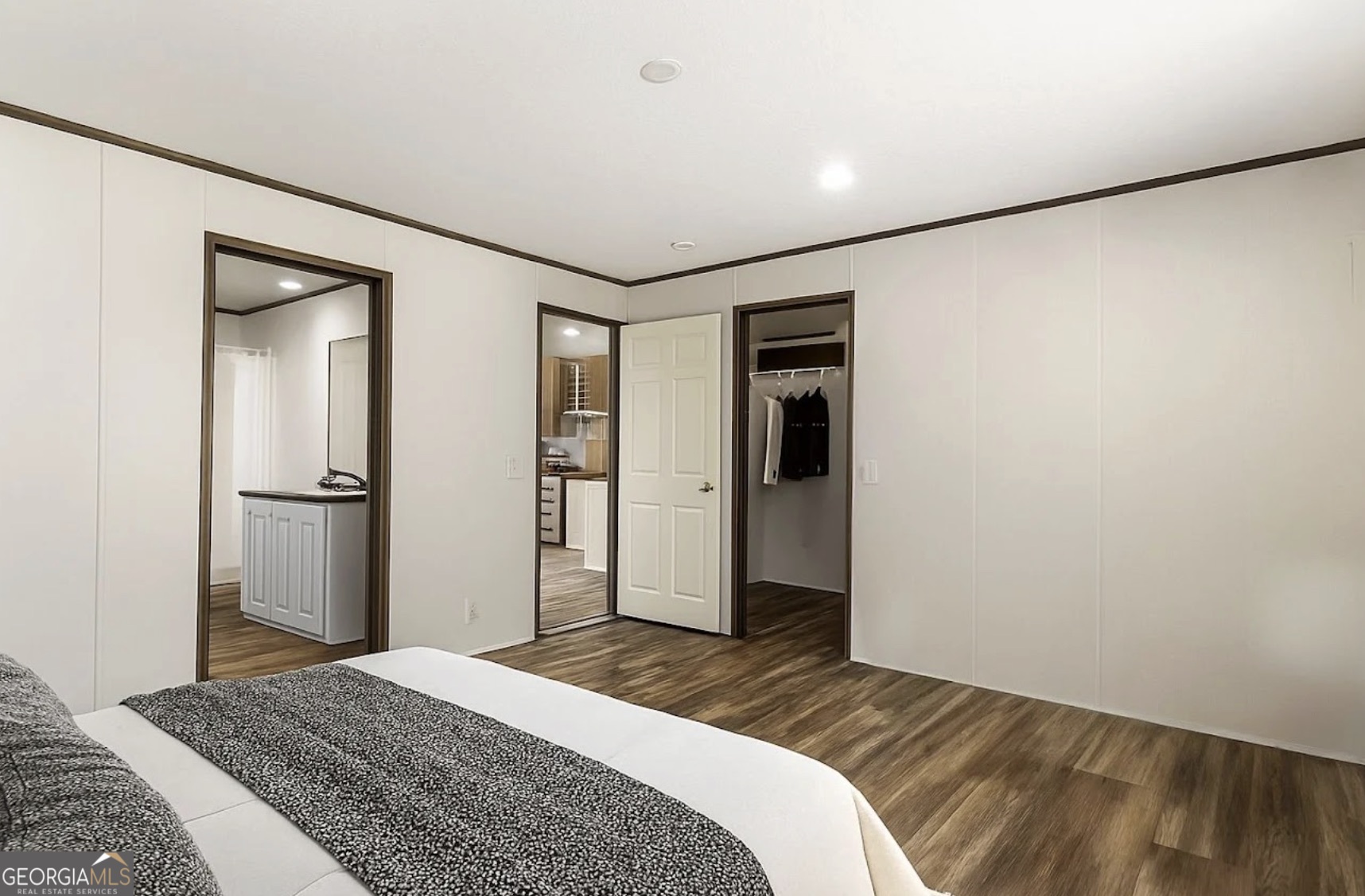 152 Wendy Hill Road Ellijay, GA 30536 - Photo 28 of 41 a bedroom with a bed and wooden floor