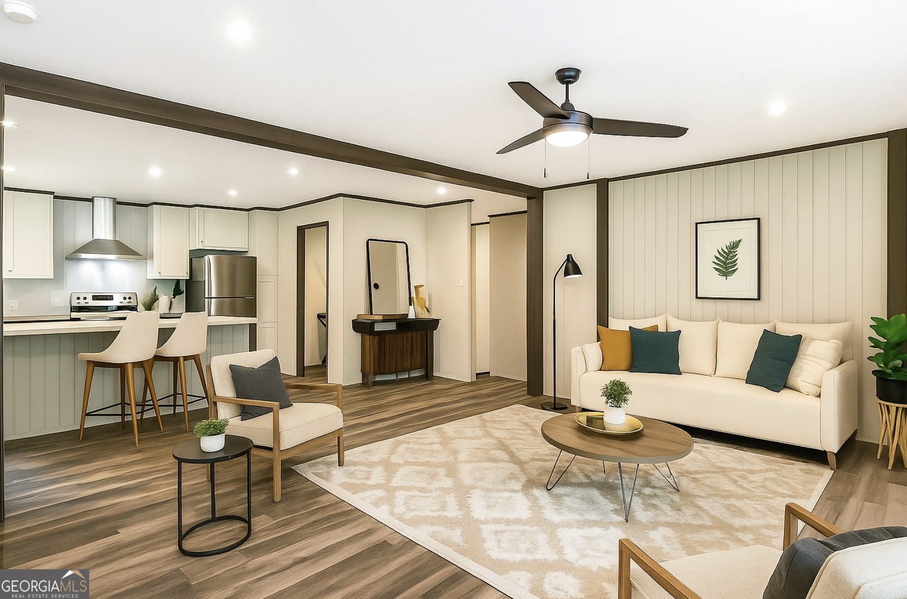 152 Wendy Hill Road Ellijay, GA 30536 - Photo 3 of 41 a living room with furniture and a wooden floor