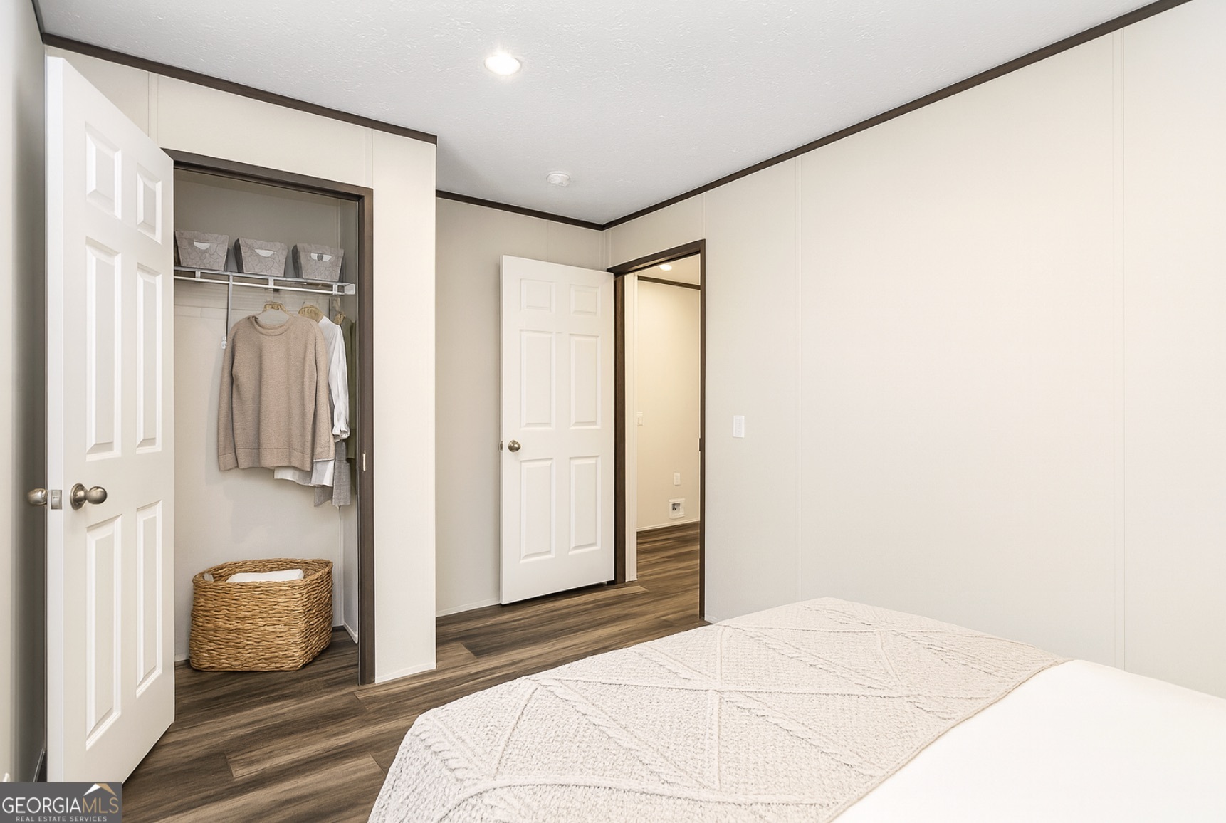 152 Wendy Hill Road Ellijay, GA 30536 - Photo 35 of 41 a bedroom with a bed and a mirror