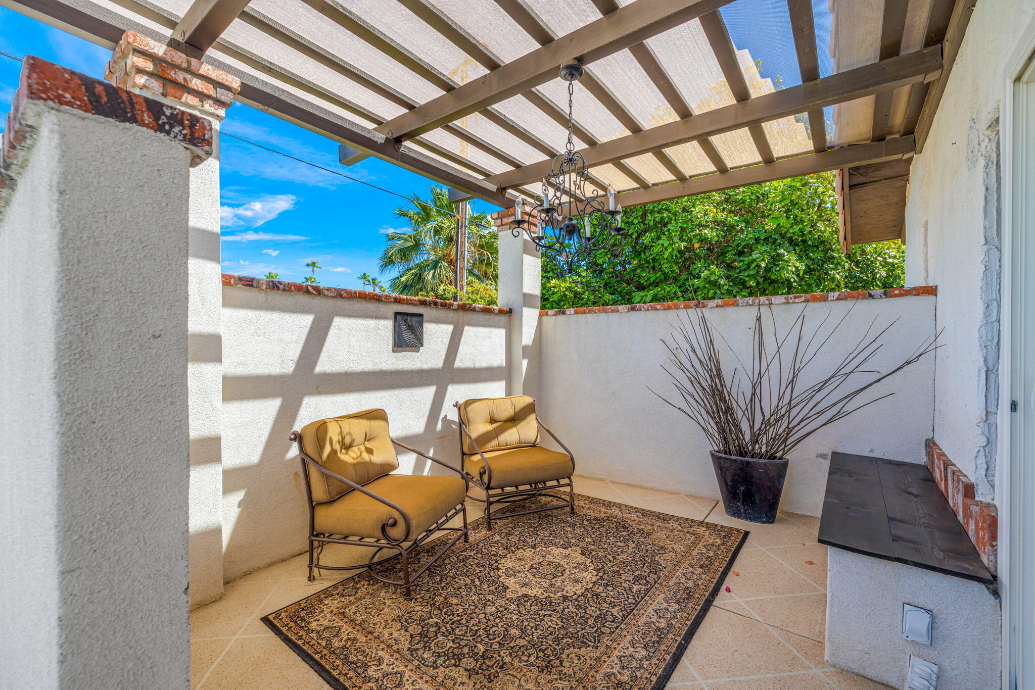 2290 North Victoria Road Palm Springs, CA 92262 - Photo 26 of 42 a view of a couches in the patio