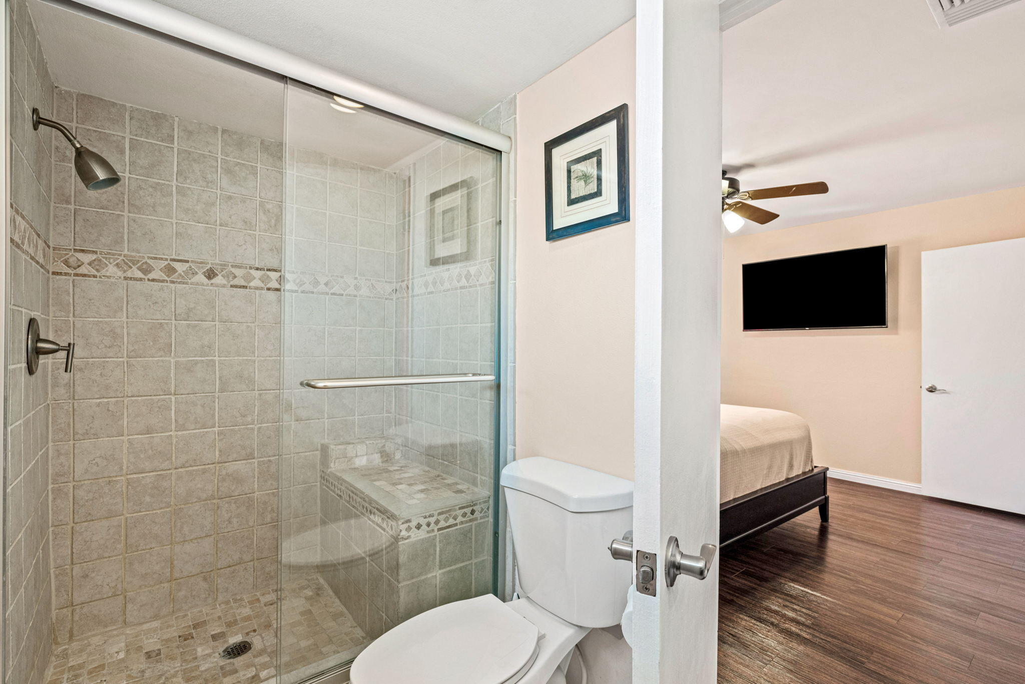 2290 North Victoria Road Palm Springs, CA 92262 - Photo 35 of 42 a bathroom with a toilet a sink and a shower