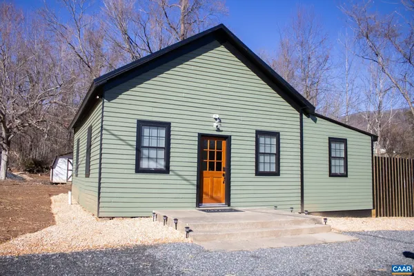 a front view of a house