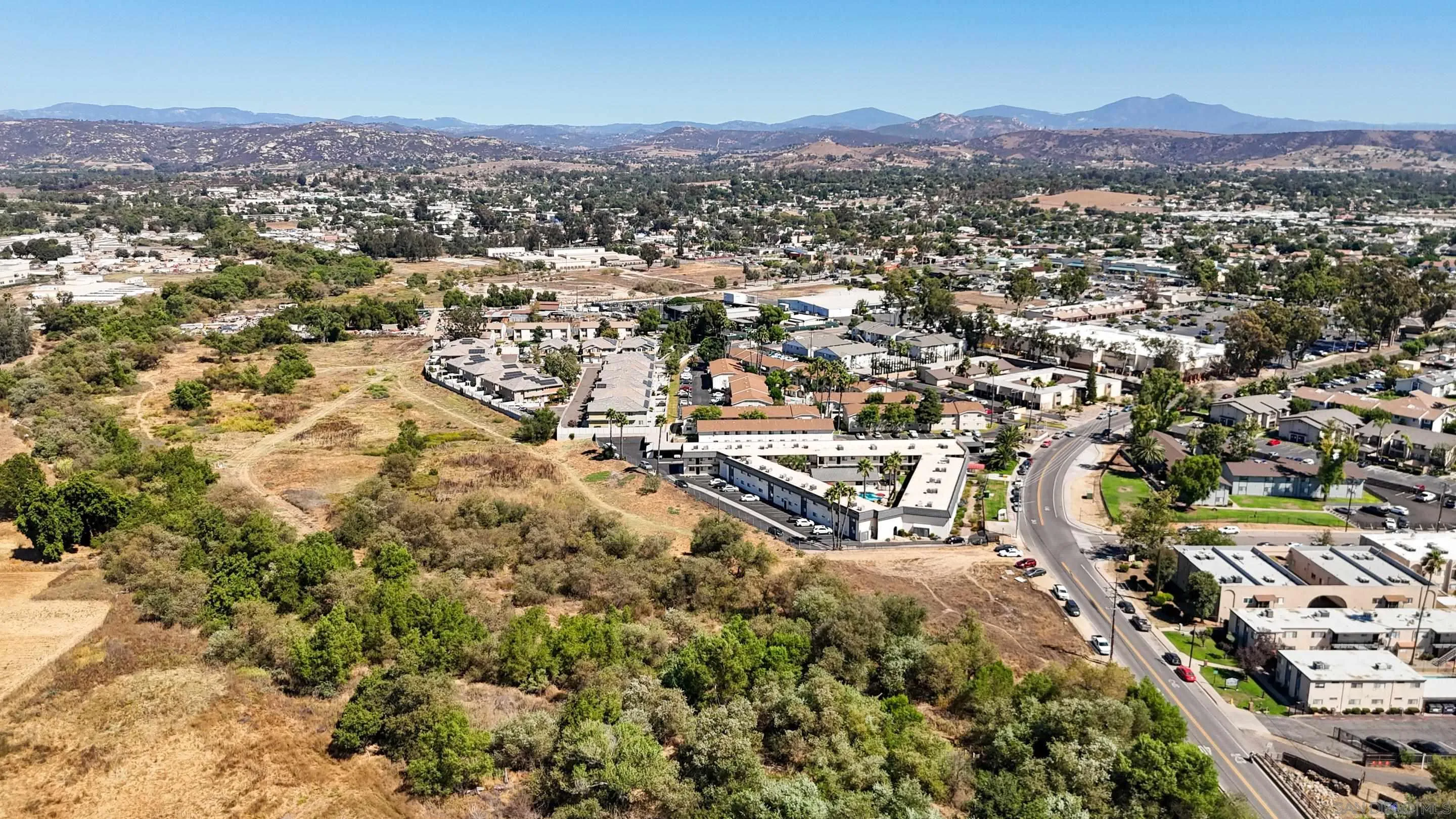 Montecito Road, Unit 1 Ramona, CA 92065 - Photo 13 of 28 an aerial view of residential house with parking and mountain view in back
