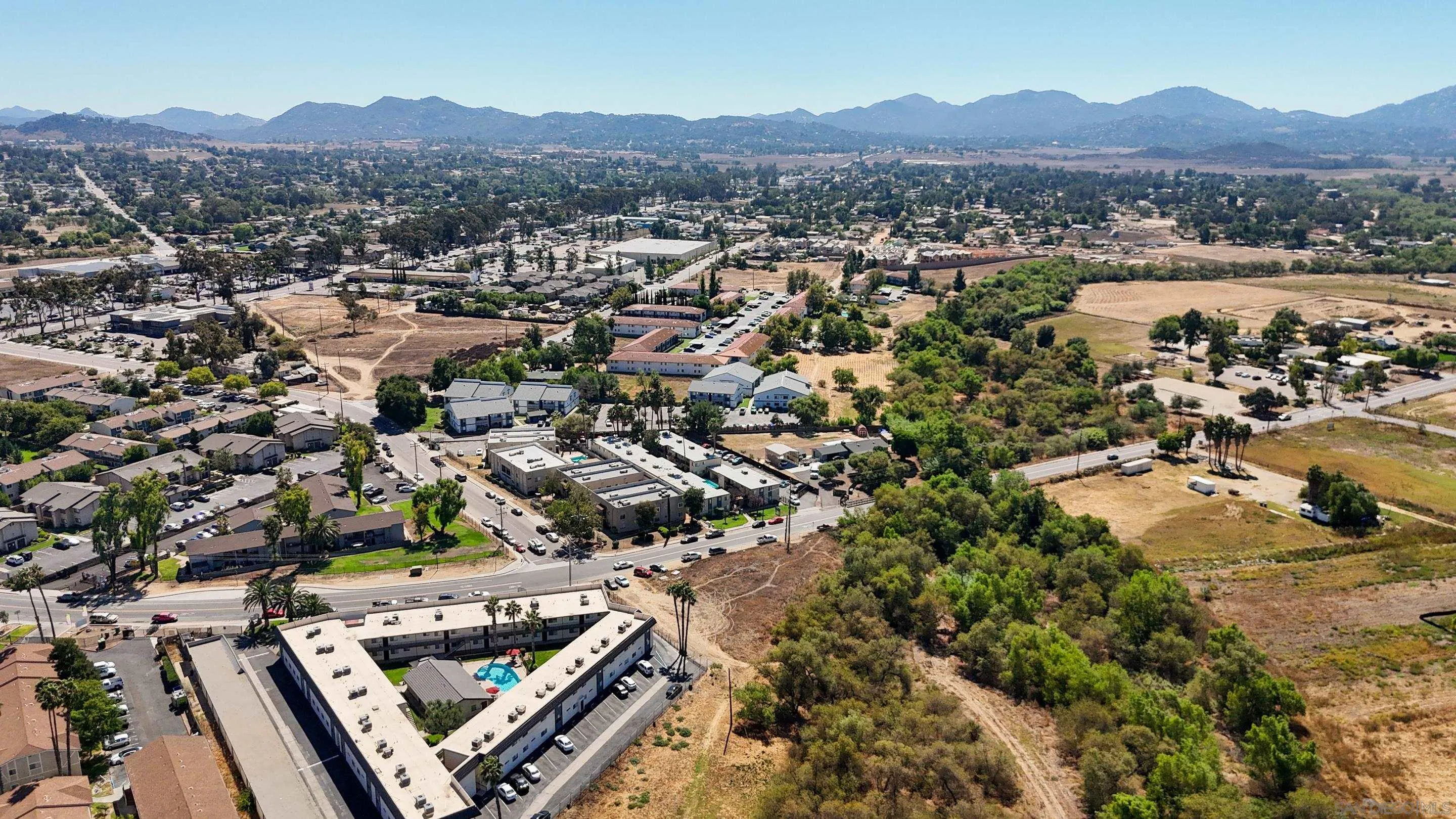 Montecito Road, Unit 1 Ramona, CA 92065 - Photo 14 of 28 an aerial view of residential house with parking space