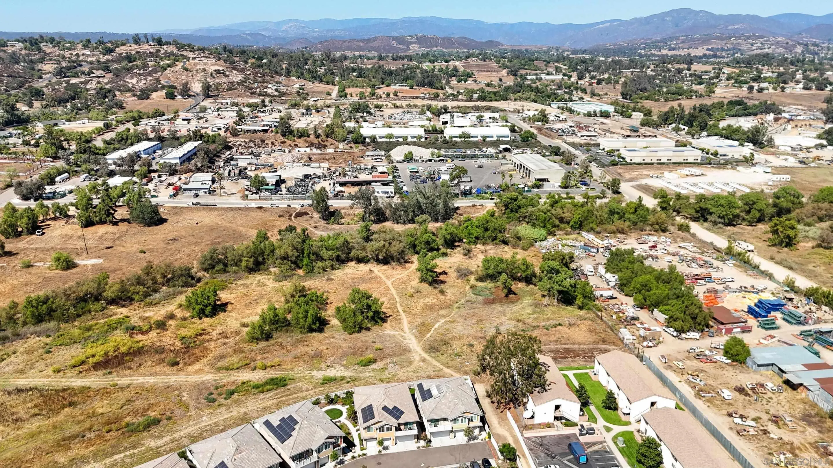 Montecito Road, Unit 1 Ramona, CA 92065 - Photo 17 of 28 an aerial view of residential houses with outdoor space
